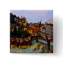 Wacky Travel Gifts - Florence Italy buttons