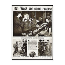 Wacs Are Going Places! postcards