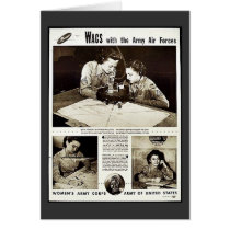 Wacs With The Army Air Forces Greeting Card