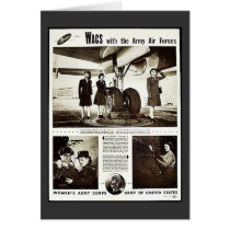 Wacs With The Army Air Forces Card