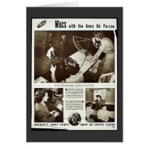 Wacs With The Army Air Forces Card