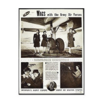 Wacs With The Army Air Forces Post Card