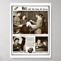 Wacs With The Army Air Forces Print