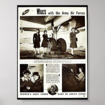 Wacs With The Army Air Forces Poster