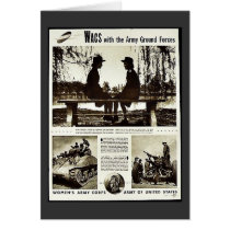 Wacs With The Army Ground Forces Card