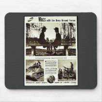 Wacs With The Army Ground Forces Mouse Pad