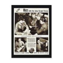 Wacs With The Army Ground Forces Post Card