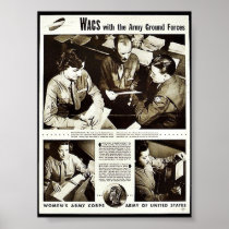 Wacs With The Army Ground Forces Posters