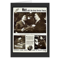 Wacs With The Army Service Forces Greeting Cards