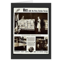 Wacs With The Army Service Forces Card