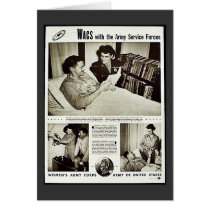 Wacs With The Army Service Forces Greeting Card