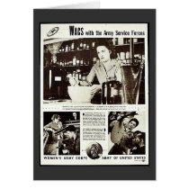 Wacs With The Army Service Forces Greeting Card