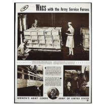 Wacs With The Army Service Forces Personalized Flyer