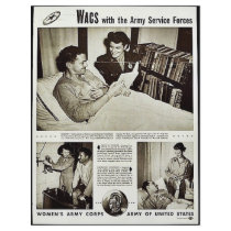 Wacs With The Army Service Forces Flyer Design