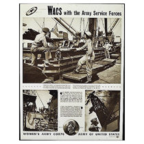 Wacs With The Army Service Forces Custom Flyer