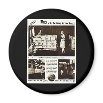 Wacs With The Army Service Forces Refrigerator Magnet
