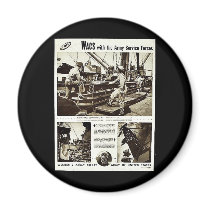 Wacs With The Army Service Forces Fridge Magnet