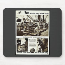 Wacs With The Army Service Forces Mouse Pad
