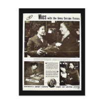 Wacs With The Army Service Forces Postcards