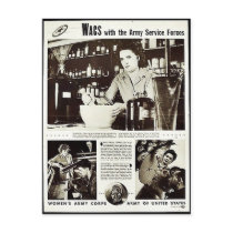 Wacs With The Army Service Forces Post Cards