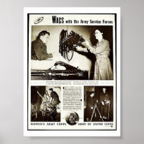 Wacs With The Army Service Forces Posters
