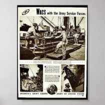 Wacs With The Army Service Forces Print