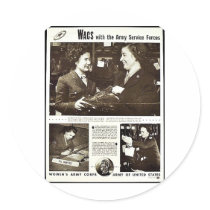 Wacs With The Army Service Forces Sticker