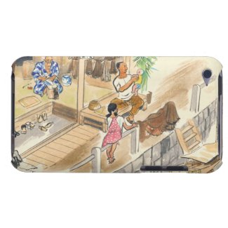 Wada Japanese Vocations In Pictures Funayado Sanzo iPod Touch Cover