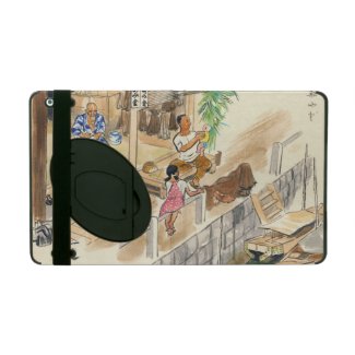 Wada Japanese Vocations In Pictures Funayado Sanzo iPad Folio Cases