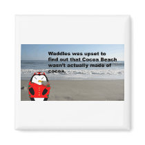 Waddles at Cocoa Beach, Florida magnets