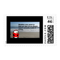 Waddles at Cocoa Beach Postage Stamp