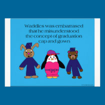 Waddles Graduation Mistake Invitation invitations