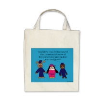 Waddles graduation mistake tote bag