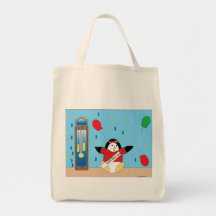 Waddles Happy New Year Tote Canvas Bag