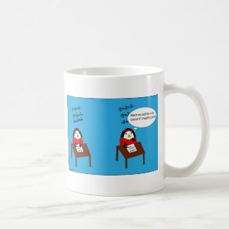 Waddles hates math mug