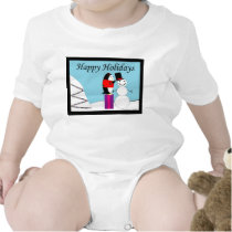 Waddles Holiday  Baby Outfit t-shirts