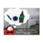 Waddles London Eye Postcards