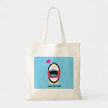 Waddles Loves the Earth Tote Bag