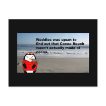 Waddles Post card postcards