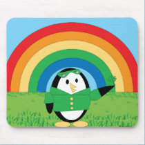 Waddles St. Patrick's Day Mousepad mousepads