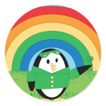 Waddles St. Patrick's Day Sticker
