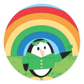 Waddles St. Patrick's Day Sticker