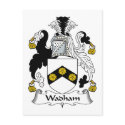 Wadham Family Crest postcards by coatsofarms Wadham Family Crest postcards
