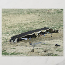 Wadi-Al-Hasa, Bedouin tent, Jordan Custom Flyer