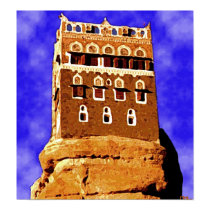 WADI DAHR yemen (not far from sanaa) posters
