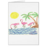 Wading Flamingos Wading Flamingos