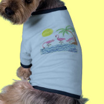 Wading Flamingos pet clothing