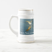 Wading Gulls Custom Stein mug