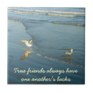 Wading Gulls Friendship Tile tile