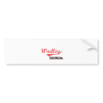 Wadley Georgia City Classic Bumper Sticker